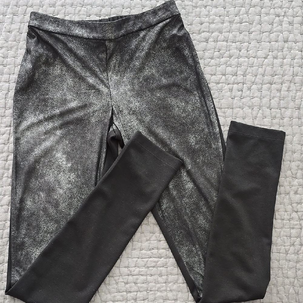 BCBGMaxAzria Black and Gray Leggings